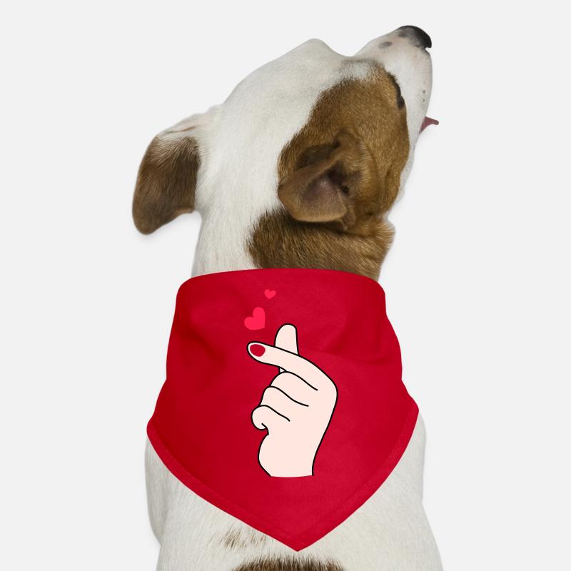 Finger hearts 2 Dog Bandana
