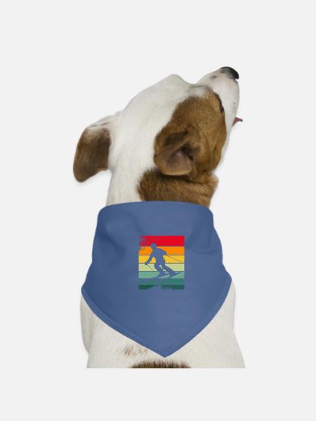 Ski Ski Holiday - Dog Bandana - red - Front