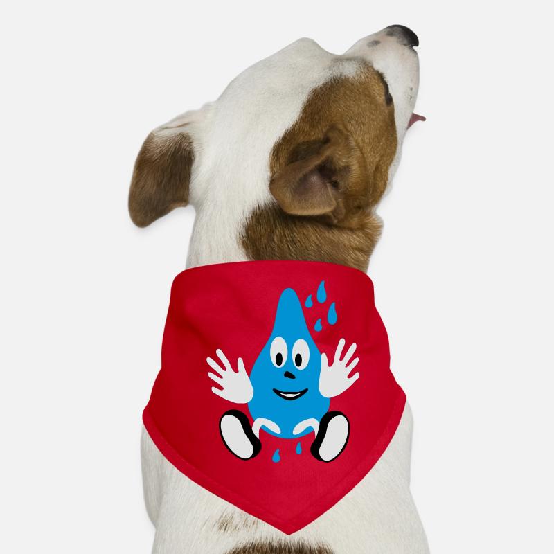 lachender Regentropfen,laughing small drops, Dog Bandana