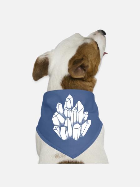 Magic Gemstone Design Mineral Ore Collector - Dog Bandana - red - Front