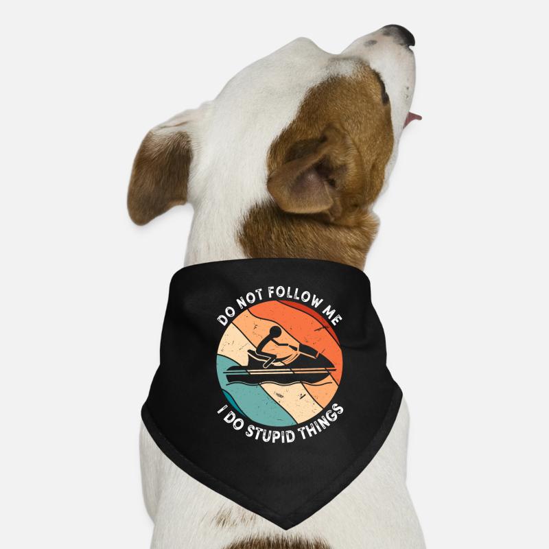 Jetski Drôle Dicton Bandana pour chien