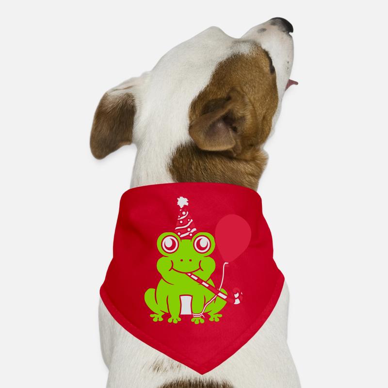 Geburtstag feiern Party Frosch Hunde-Bandana