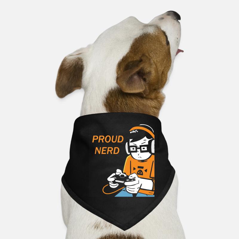 Gaming Nerd Saying Funny Dog Bandana