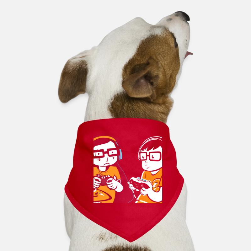 Gaming Nerds Streber Hunde-Bandana