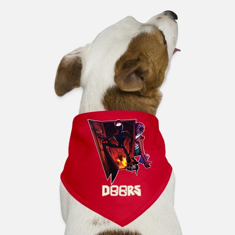 Doors Roblox - Jeu d’horreur à cache-cache Bandana pour chien