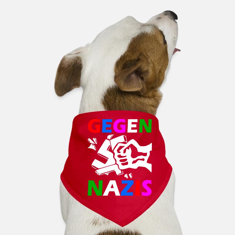 Gegen nazis faust Hunde-Bandana