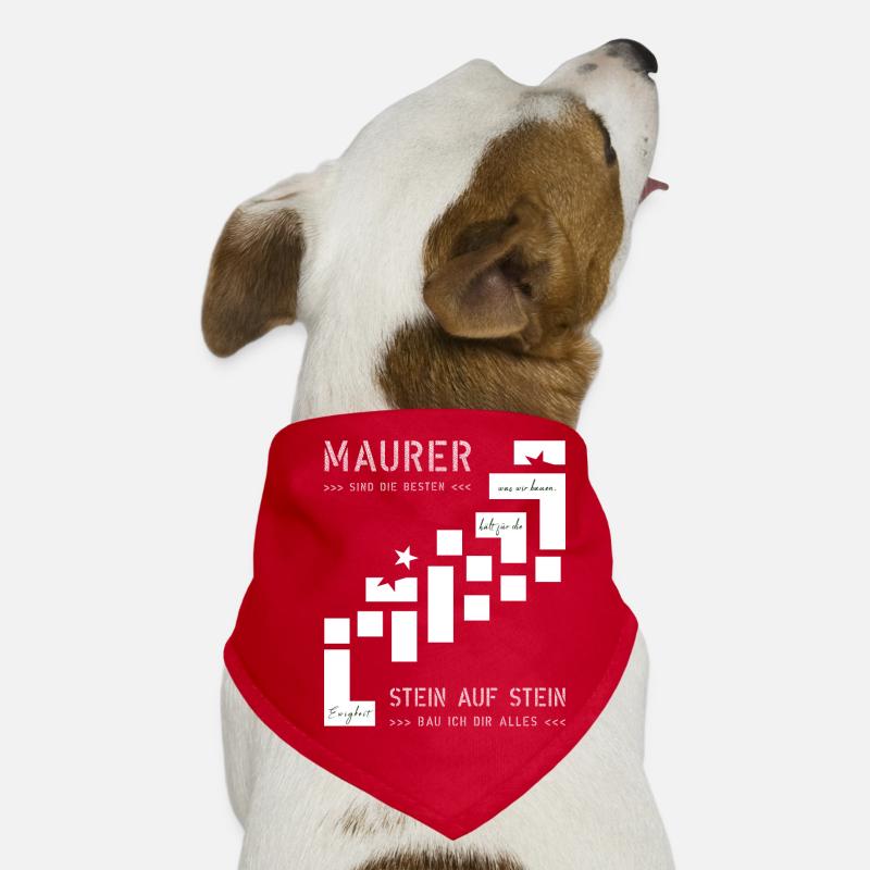 Mauer Hochbau Hausbauer Hunde-Bandana
