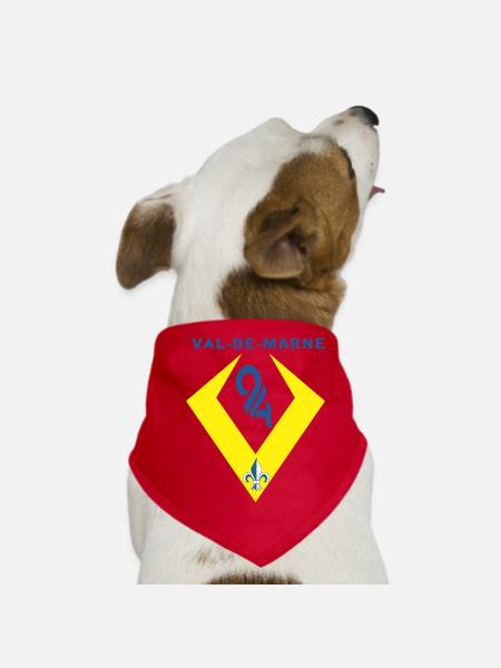 Val de Marne - Bandana pour chien - rouge - Devant