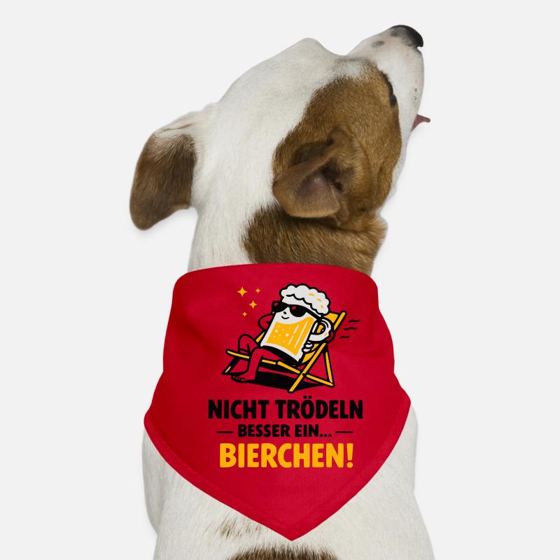 Bierchen Lounge: Feierabend-Motiv Hunde-Bandana