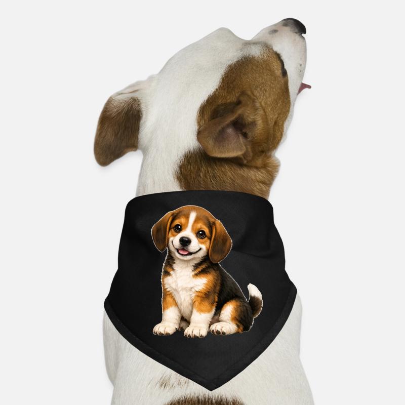 Smiling Beagle Puppy Dog Bandana