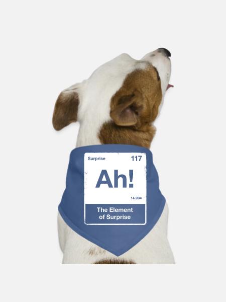 Ah! Element of Surprise - Project Hail Mary Fan - Dog Bandana - red