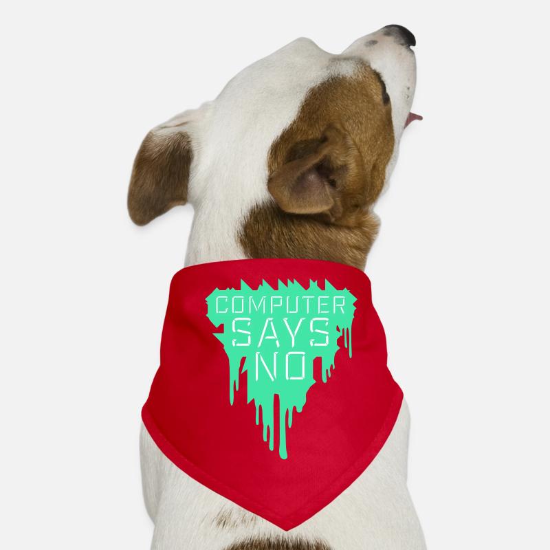 Computer Says No Lustig Programmierer Nerd Technik Hunde-Bandana