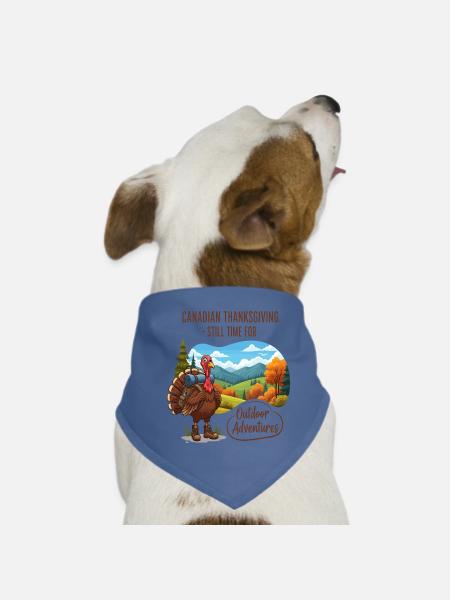 Kanadisches Thanksgiving Abenteuer - Hunde-Bandana - Rot - Vorne