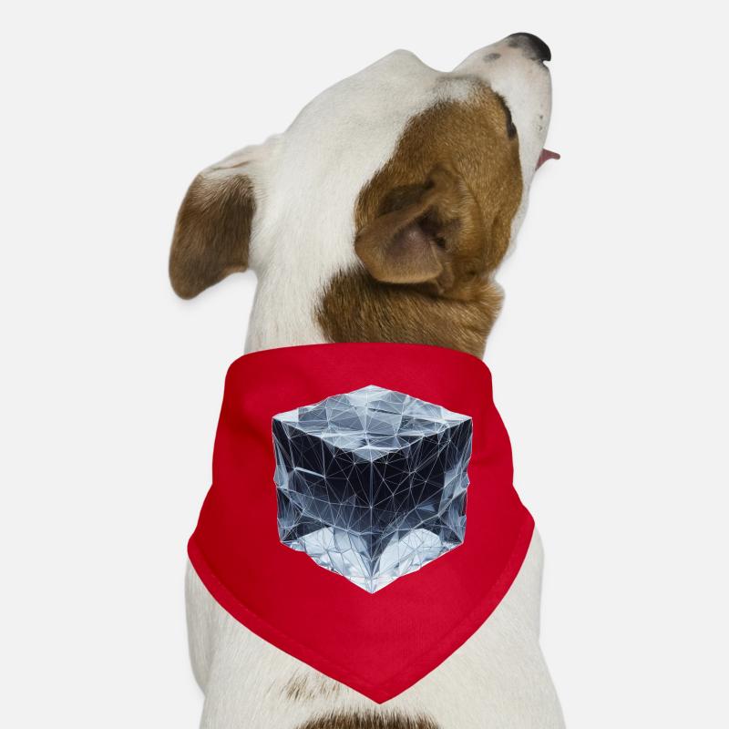 Polygon-style ice cubes Dog Bandana
