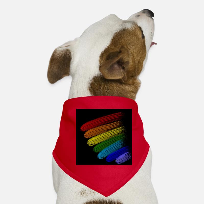 Regenbogen-Streifen Hunde-Bandana