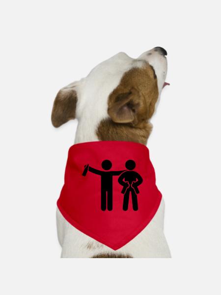 Boire des amis de fête - Bandana pour chien - rouge - Devant