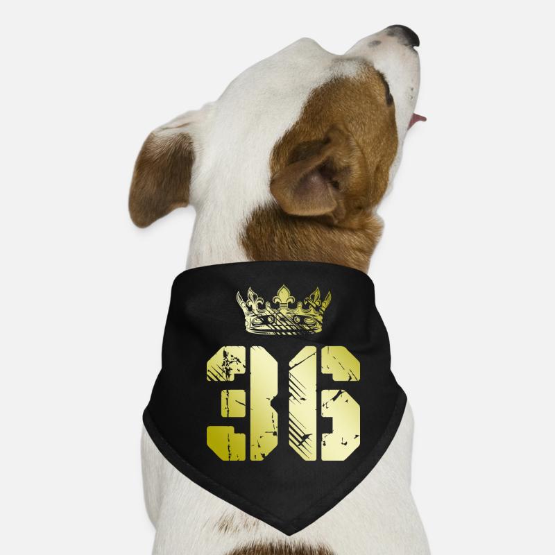 36 Couronne numérique Bandana pour chien