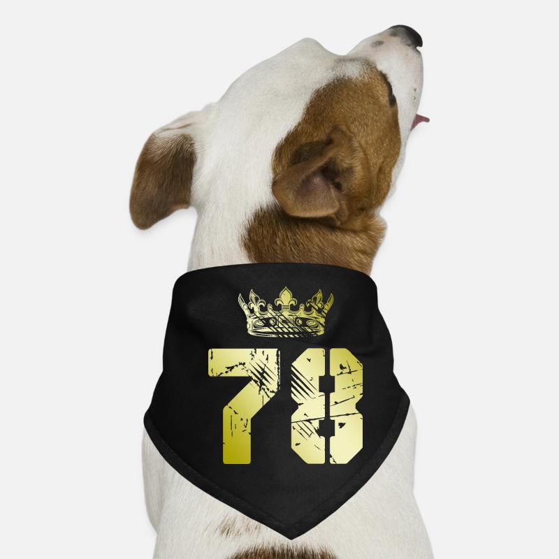78 Couronne numérique Bandana pour chien