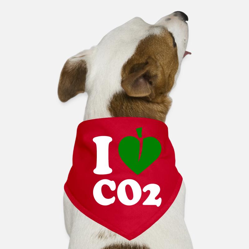 I love co2 Hunde-Bandana