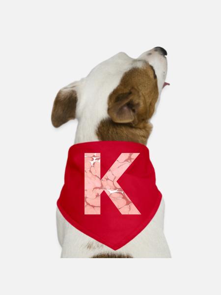 k 225 - Hunde-Bandana - Rot - Vorne