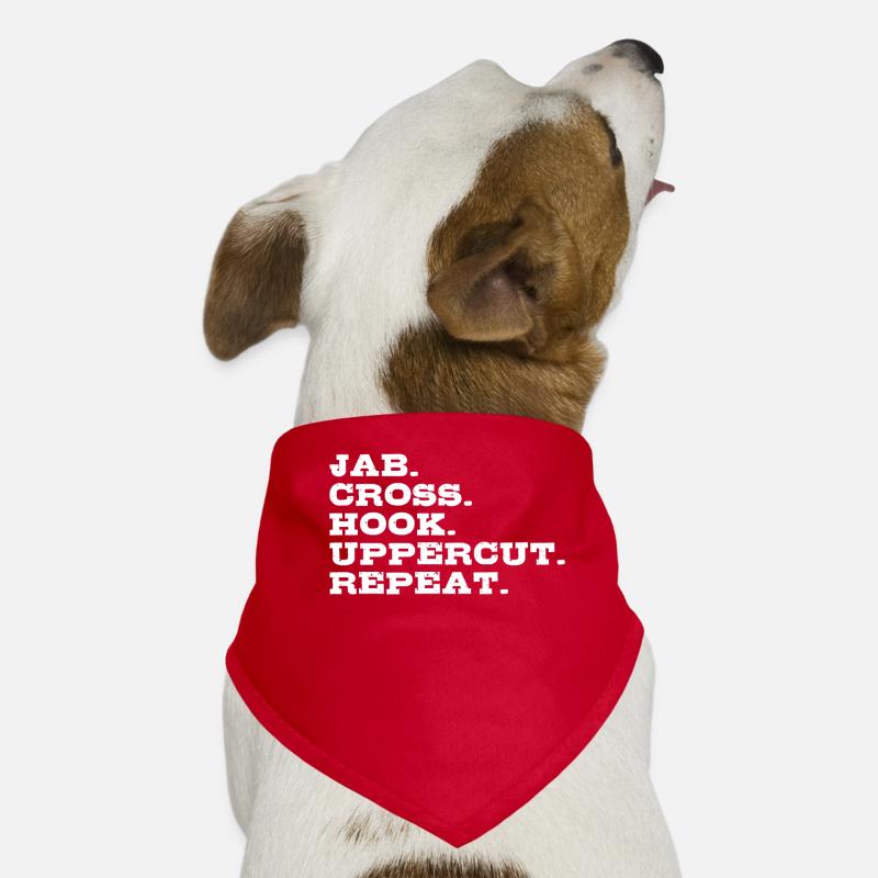 Jab Cross Hook Uppercut Kampfsport Boxen Geschenk Hunde-Bandana