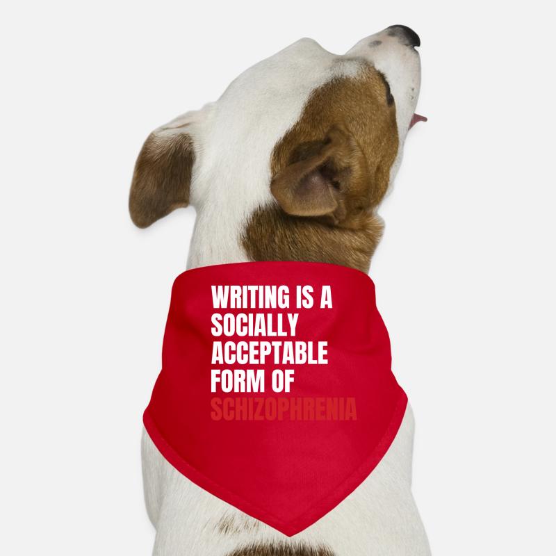 Sensibilisation à la schizophrénie TShirt Design Writing Bandana pour chien