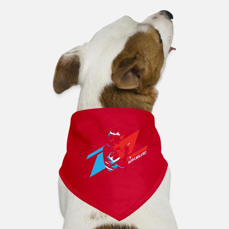 Acrylmalerei Hunde-Bandana