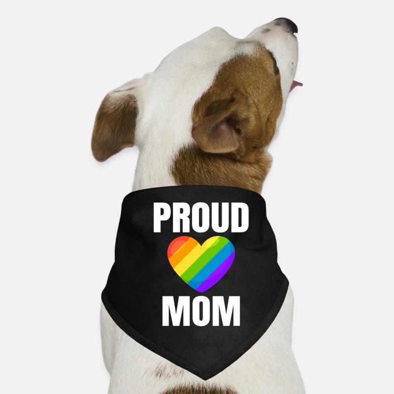 Fière maman Rainbow Heart Pride Bandana pour chien