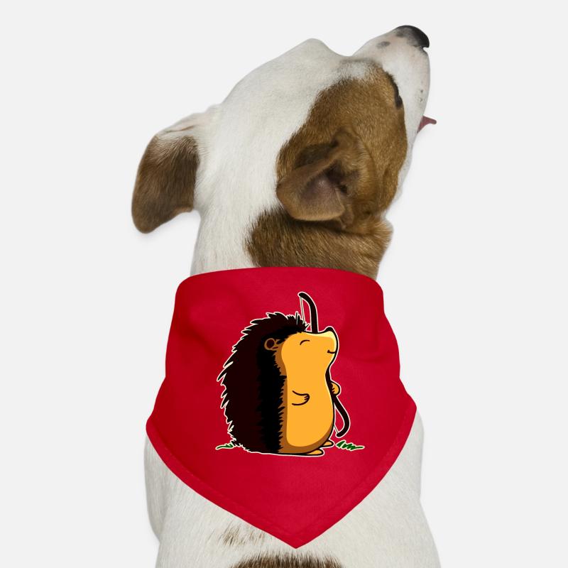 Archer Hérisson - Bandana pour chien - rouge