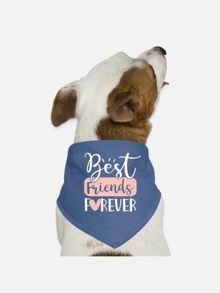Best friends forever - Dog Bandana - red - Front
