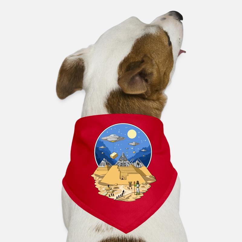 UFO Aliens Egyptian Pyramids Dog Bandana