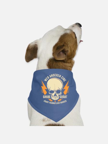 Bauarbeiter Baggerfahrer Tagebau Bauarbeiten - Hunde-Bandana - Rot