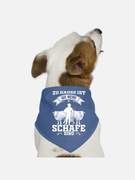 Schaf Schafe Hirte Schäfer Geschenk - Hunde-Bandana - Rot - Vorne