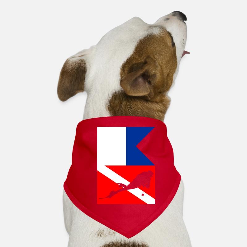 Drapeaux de plongeurs Bandana pour chien