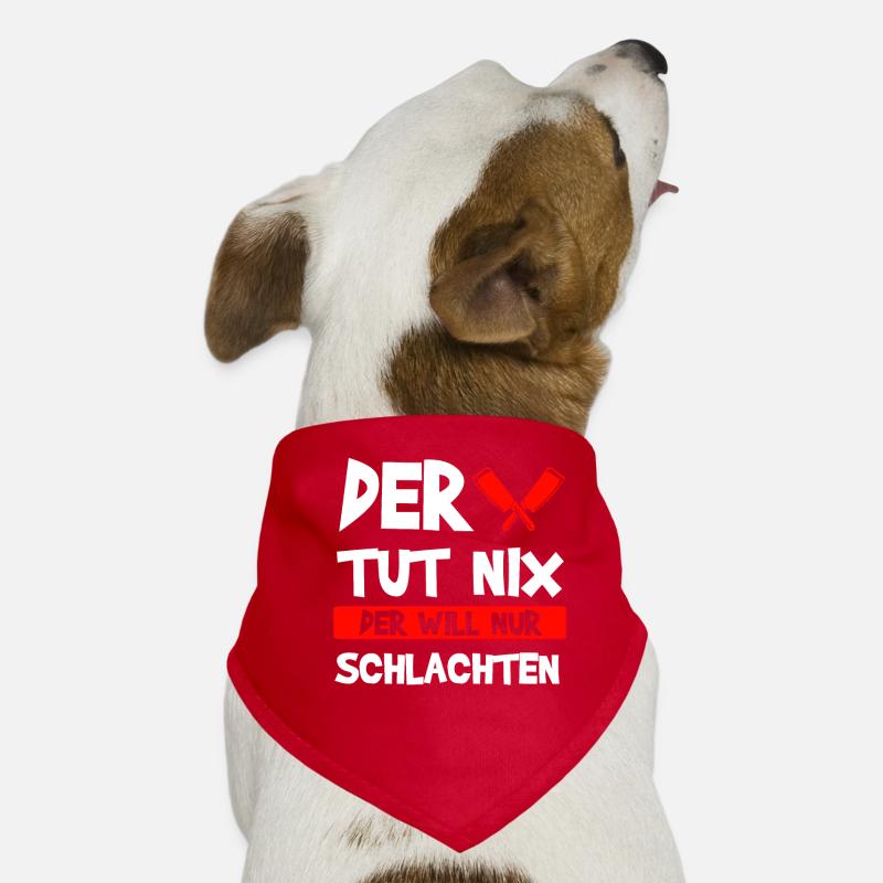 Fleischer Fleisch Metzger Geschenk Hunde-Bandana