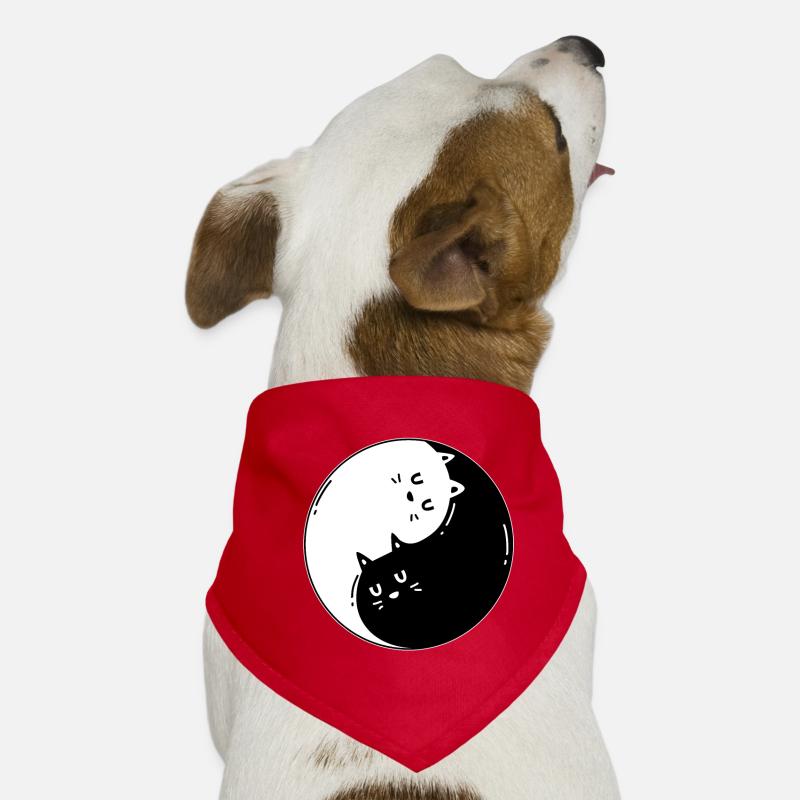 Ying Yang Katze Hunde-Bandana