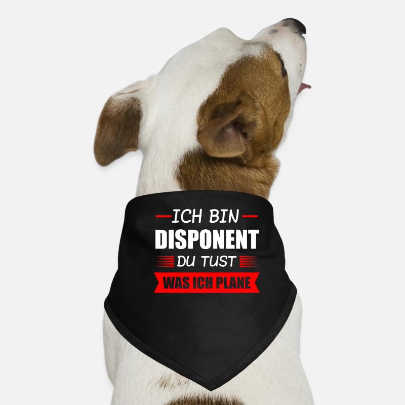 Disponent Beruf Disponenten Geschenk Hunde-Bandana