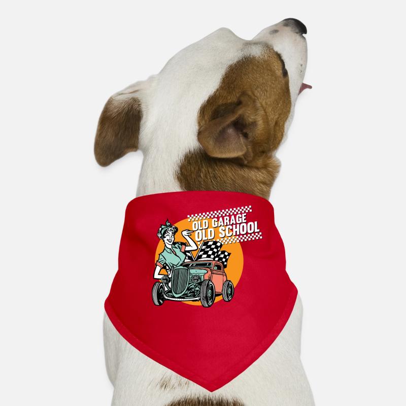 Pinup Vintage Rockabilly Hunde-Bandana