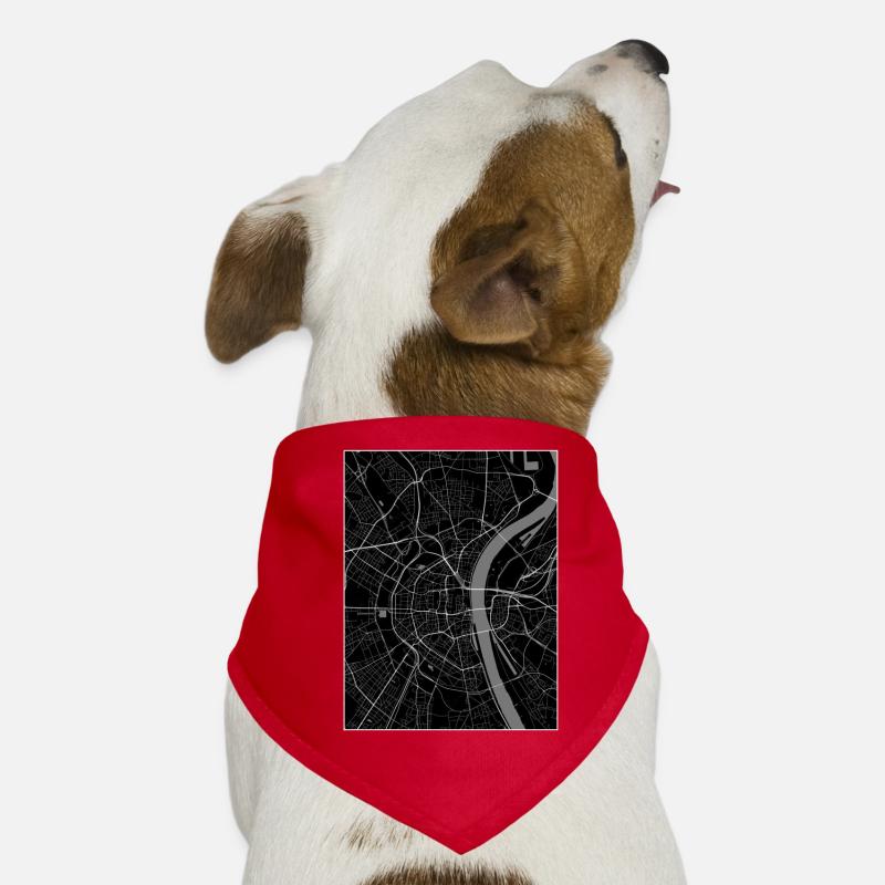 Cologne Plan de la ville Bandana pour chien