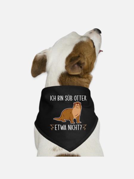 Otter Shirt - Hunde-Bandana - Schwarz - Vorne