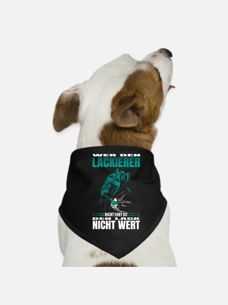 Maler und Lackierer - Hunde-Bandana - Schwarz - Vorne