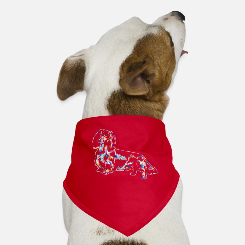 Chemises géométriques de teckel Bandana pour chien