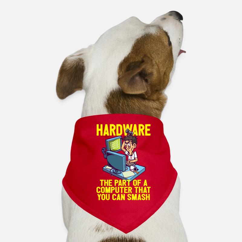 Smash PC Hardware Debugging IT Coder Informatik Hunde-Bandana