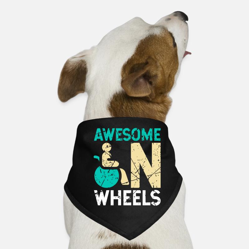 Rollstuhl Humor Behinderung Handicap Hunde-Bandana