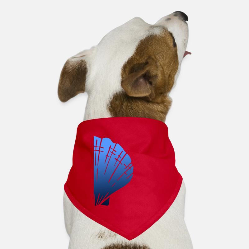 Demi-pétard De Saint-Jacques Bleu Bandana pour chien