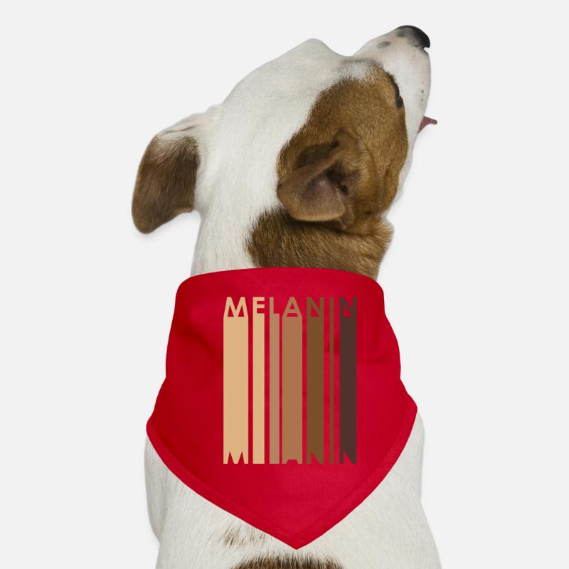 Mélanine Noir Diversité Tolérance Black Power Bandana pour chien