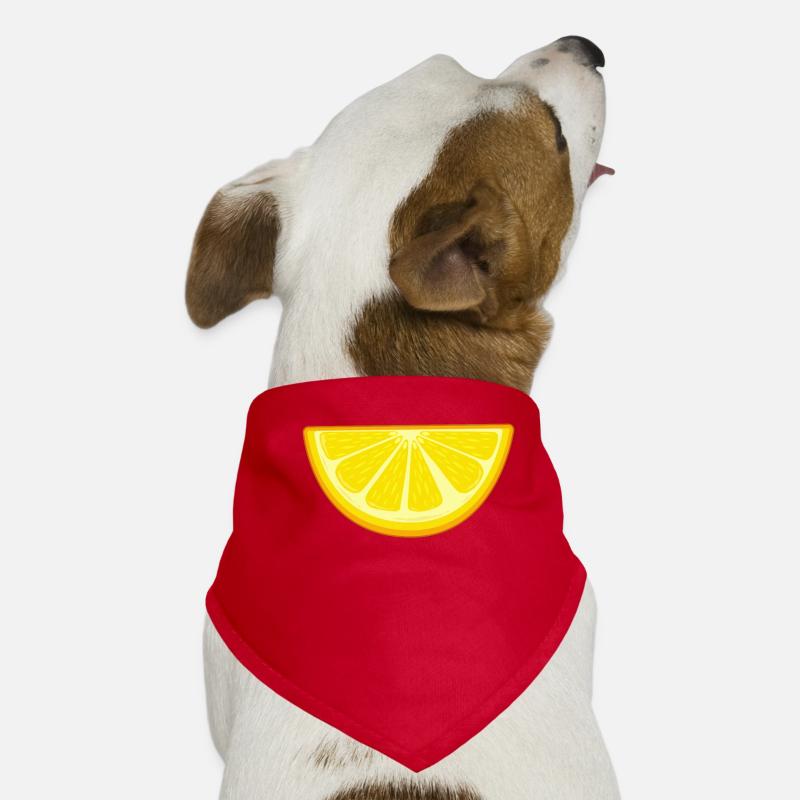 Zitrone Hunde-Bandana