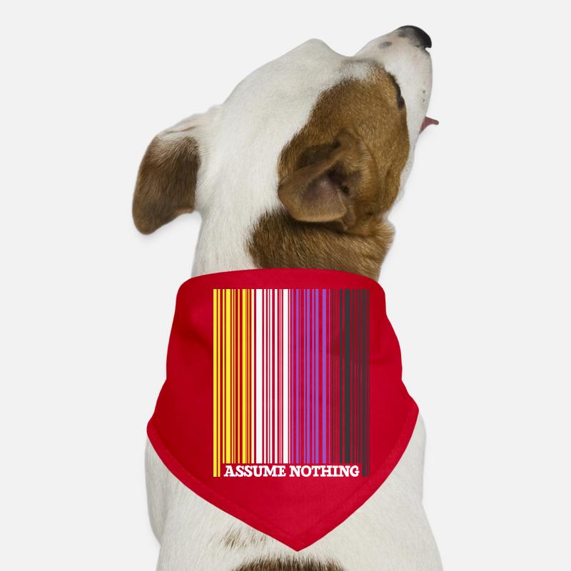 Code à barres Nonbinary Flag Enby Genderqueer LGBT Bandana pour chien