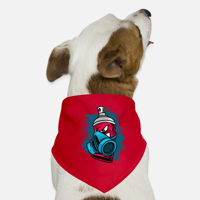 Spray Can Painter Art Graffiti Dog Bandana