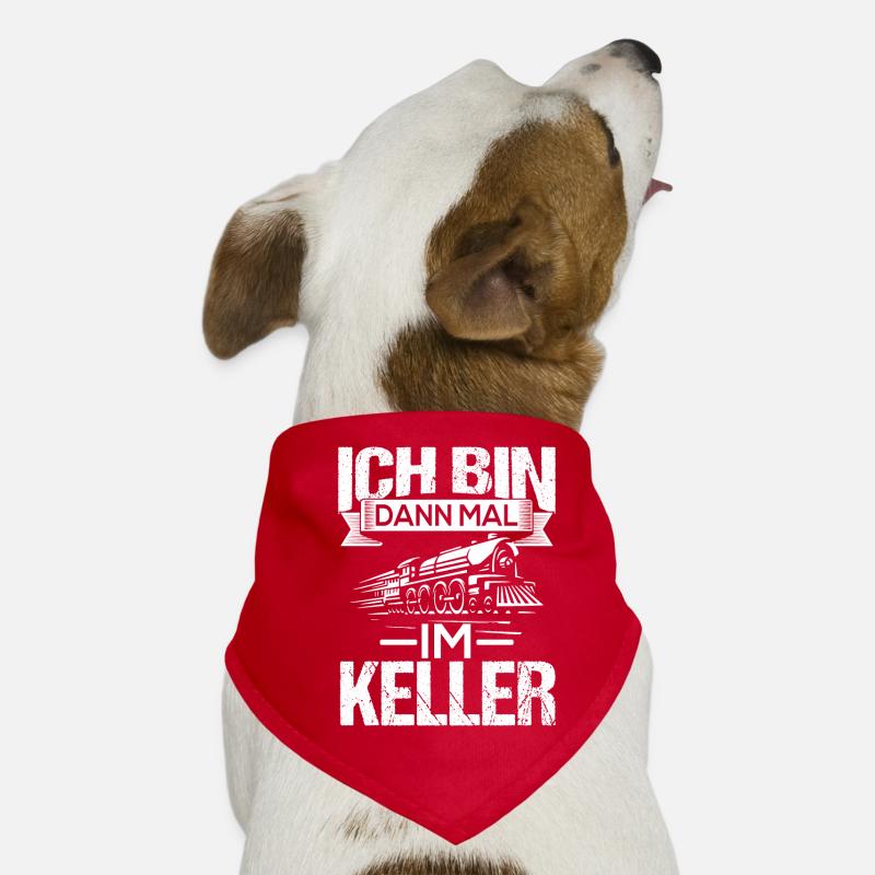 Ich bin dann mal im Keller zug lokführer Hunde-Bandana